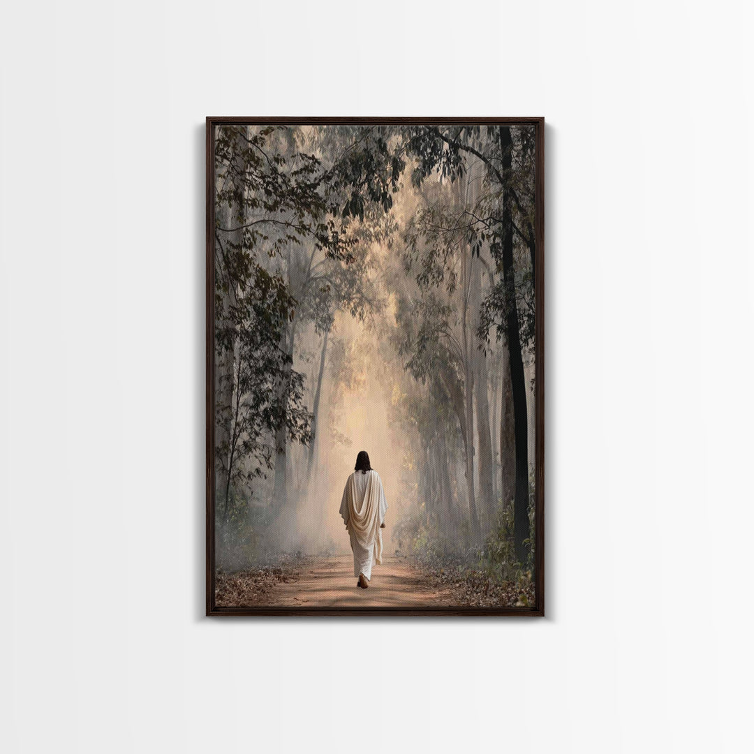 Forest Of Hope | Framed Canvas Print | Christian Wall Art | Jesus Painting | Christian Art Canvas | Modern Christian Painting