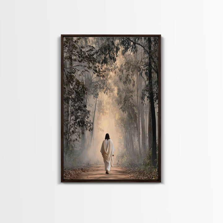 Forest Of Hope | Framed Canvas Print | Christian Wall Art | Jesus Painting | Christian Art Canvas | Modern Christian Painting
