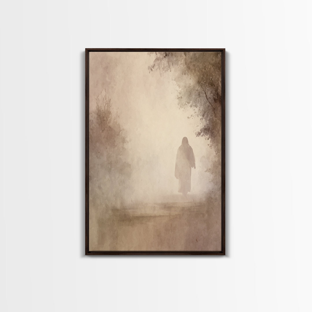 Light Of Eternity – Framed Canvas Print – Christian Wall Art – Christian Art Canvas – Jesus Painting – Subtle Christian Art – Christian Gif