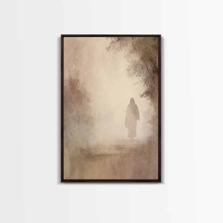 Light Of Eternity – Framed Canvas Print – Christian Wall Art – Christian Art Canvas – Jesus Painting – Subtle Christian Art – Christian Gif