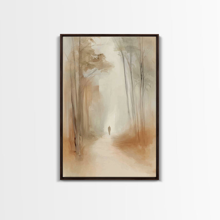 Hallowed Journey – Framed Canvas Print – Christian Art Canvas – Minimalist Christian Art – Christian Wall Art – Jesus Painting – Christian
