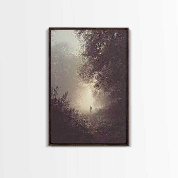 Silent Dawn – Framed Canvas Print – Moody Christian Art – Christian Art Canvas – Christian Wall Art – Jesus Painting – Christian Decoration