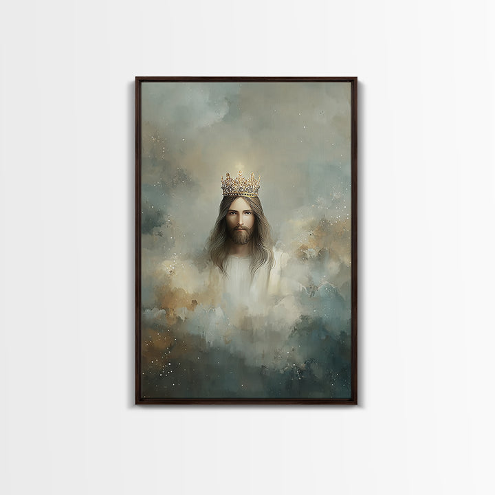 Crowned Glory – Framed Canvas Print – Jesus Art Print – Christian Wall Art – Christian Art Canvas – Christian Art – Unique Christian Art