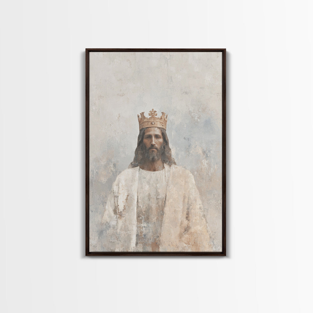 Crown Of Mercy - Framed Canvas Print - Christian Wall Art - Christian Art Canvas - Jesus Painting - Christmas Art - Christian Gifts - Faith