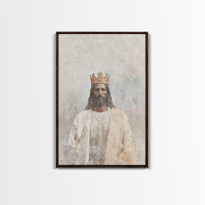 Crown Of Mercy - Framed Canvas Print - Christian Wall Art - Christian Art Canvas - Jesus Painting - Christmas Art - Christian Gifts - Faith