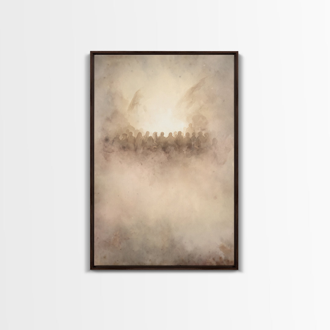 Clouds Of Glory – Framed Canvas Print – Christian Art Canvas – Christian Wall Art – Christian Art – Christmas Art Prints – Christian Christ