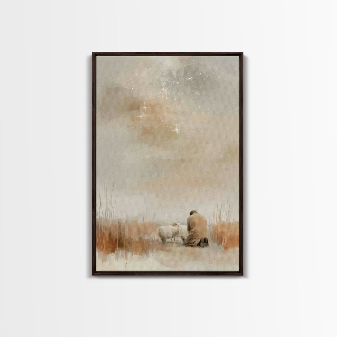 Quiet Mercy – Framed Canvas Print – Christian Art Canvas – Christian Wall Art – Subtle Christian Art – Christian Painting – Christian Chris