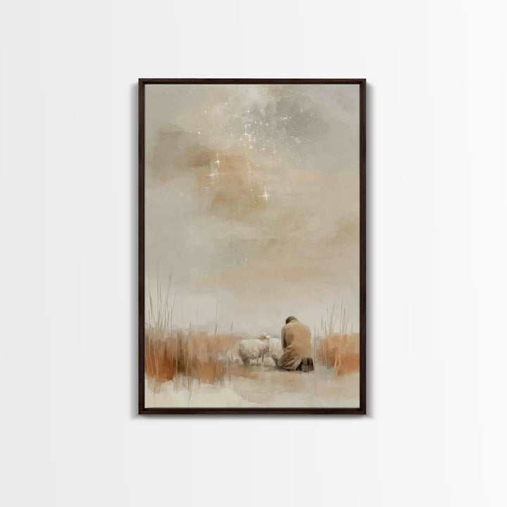 Quiet Mercy – Framed Canvas Print – Christian Art Canvas – Christian Wall Art – Subtle Christian Art – Christian Painting – Christian Chris