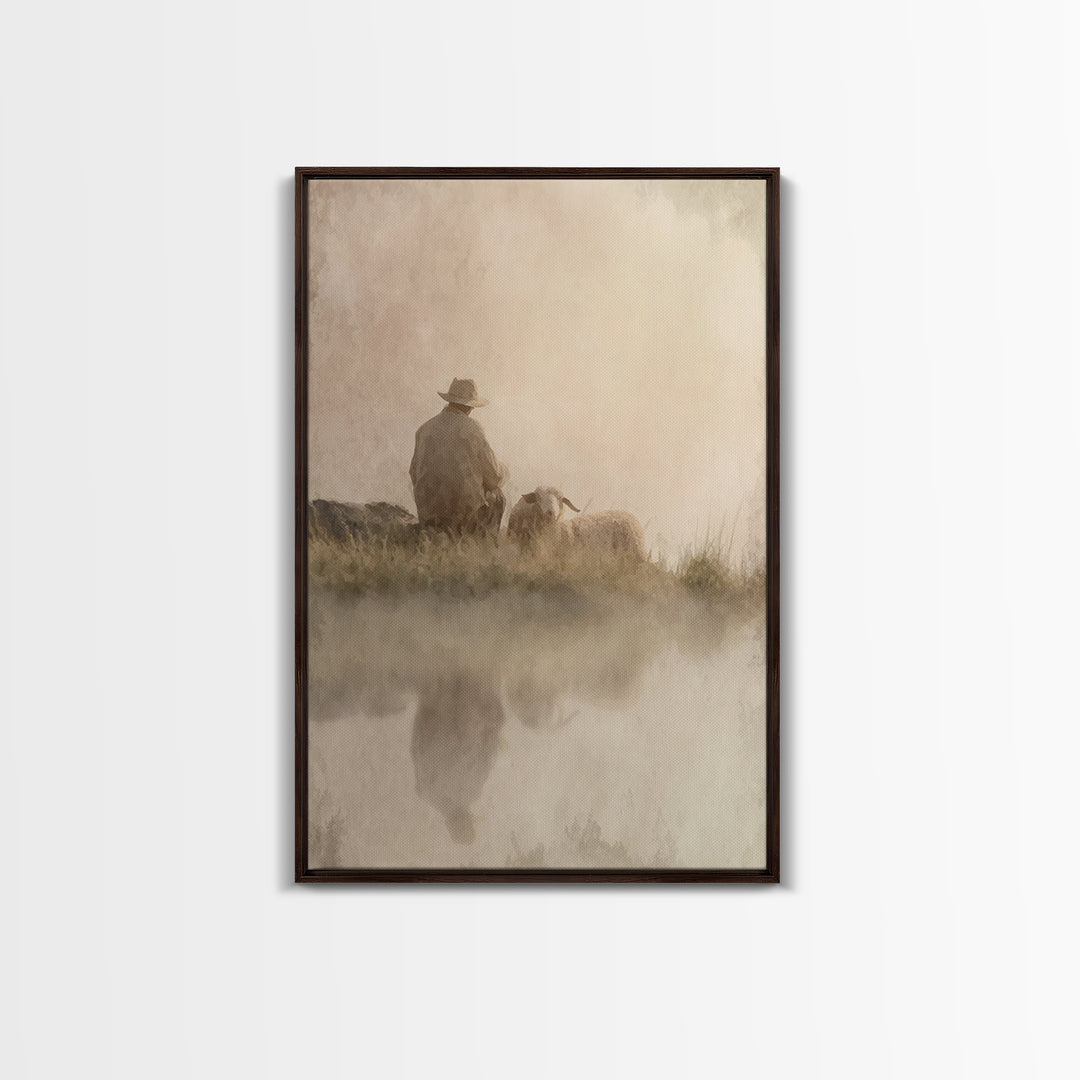 Morning Promise – Framed Canvas Print – Christian Art Canvas – Christian Wall Art – Subtle Christian Art – Christian Christmas Art – Christ