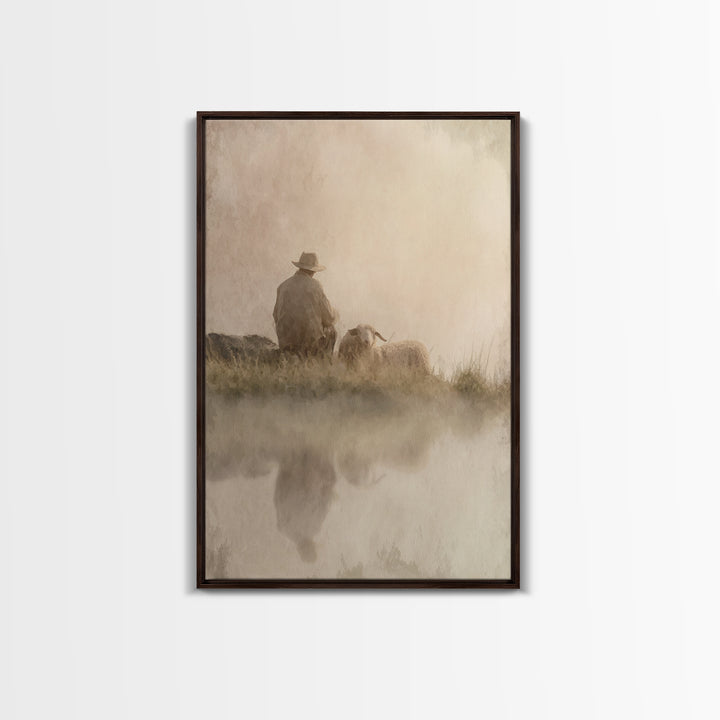 Morning Promise – Framed Canvas Print – Christian Art Canvas – Christian Wall Art – Subtle Christian Art – Christian Christmas Art – Christ