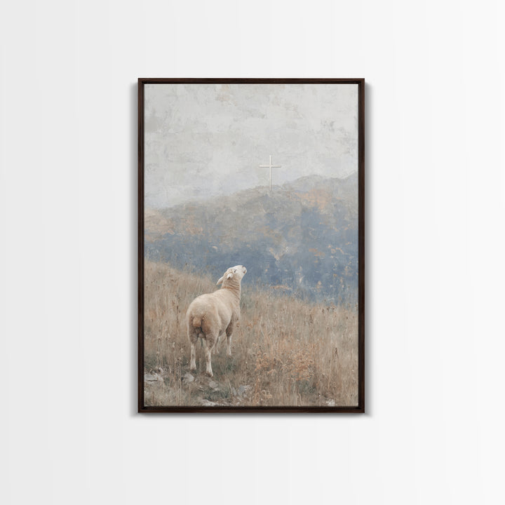 Cloudpath Blessing – Framed Canvas Print – Christian Art Canvas – Christian Wall Art – Christmas Art Work – Christian Gift Ideas – Jesus Pa