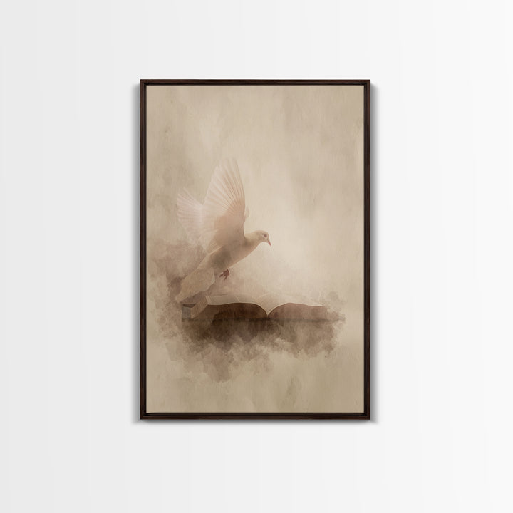 Word Of Peace, Framed Canvas Print, Christian Art Canvas, Christian Wall Art, Modern Christian Art, Christian Christmas Decor, Christian Ar