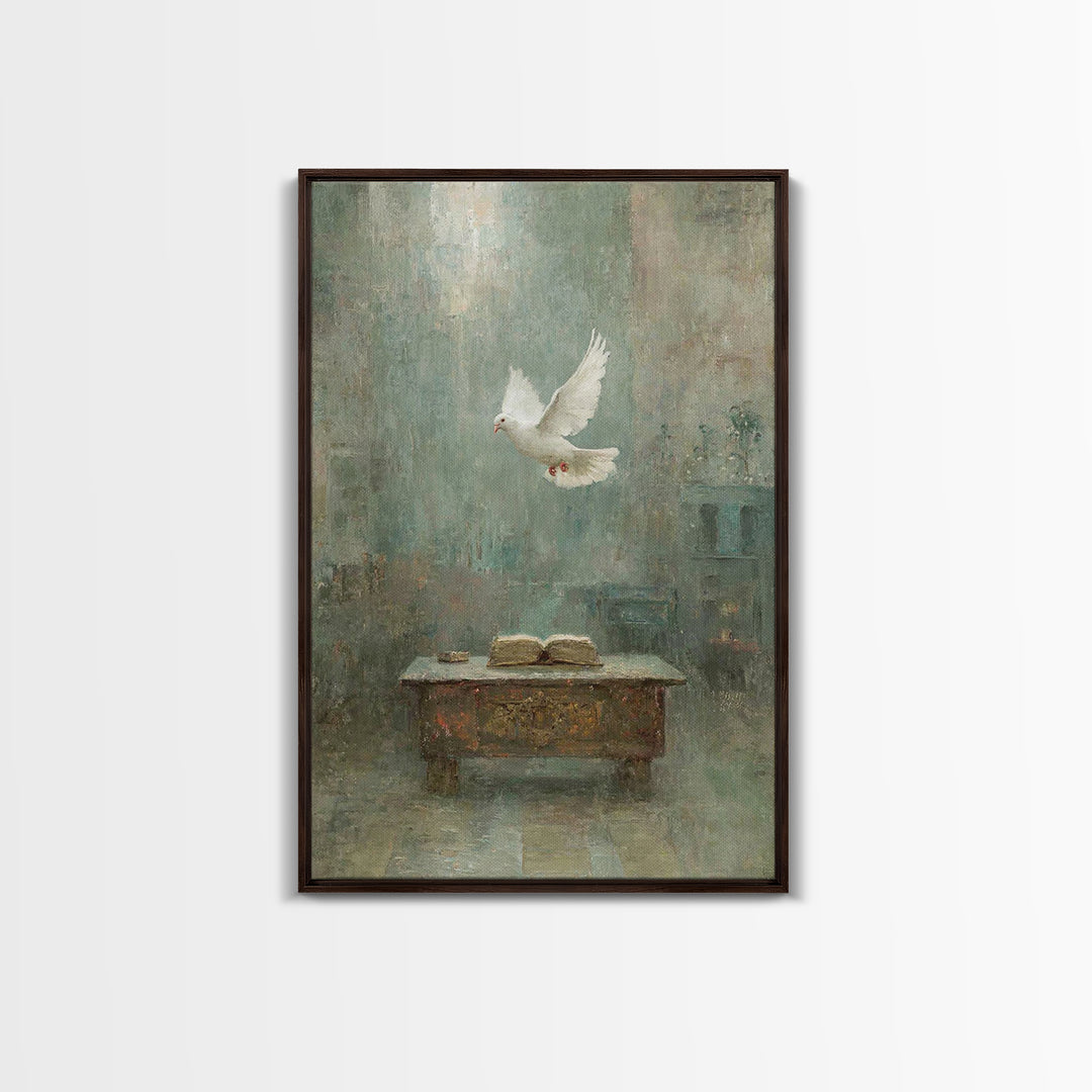 Spirit Of Wisdom – Framed Canvas Print – Christian Wall Art – Christian Art Canvas – Christian Gift Ideas – Christian Christmas Art – Chris