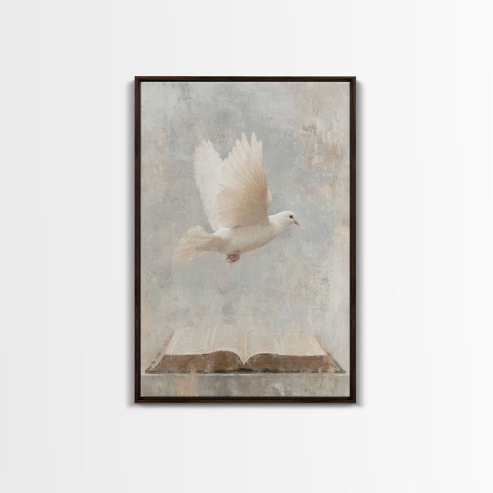 Holy Light Flight – Framed Canvas Print – Christian Art – Christian Wall Art – Christian Art Canvas – Subtle Christian Art – Christian Gift