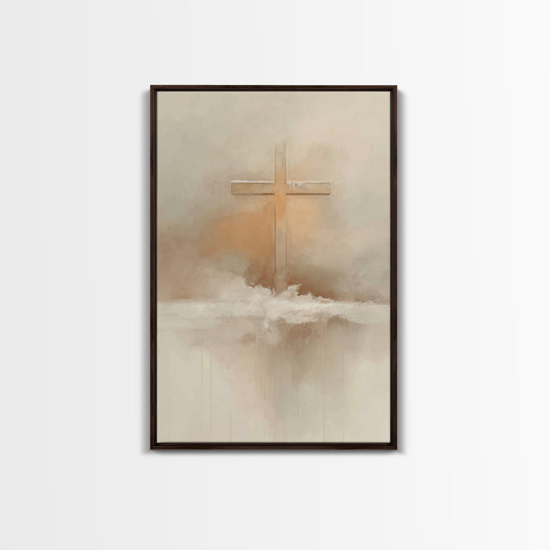 Winter Redemption – Framed Canvas Print – Christian Art Print – Christian Wall Art – Subtle Christian Art – Christian Decor – Christian Gif