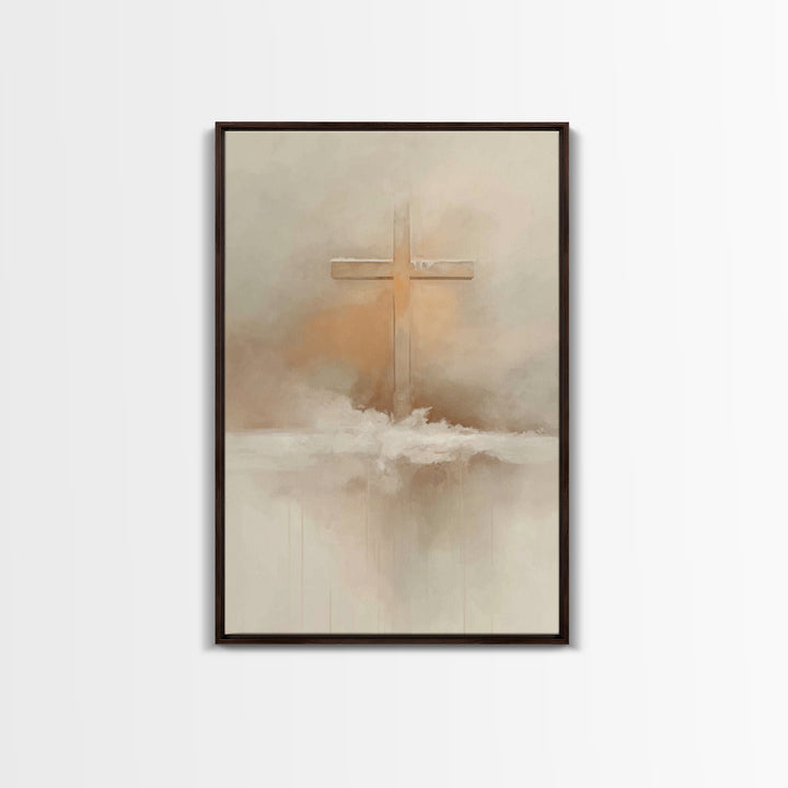 Winter Redemption – Framed Canvas Print – Christian Art Print – Christian Wall Art – Subtle Christian Art – Christian Decor – Christian Gif
