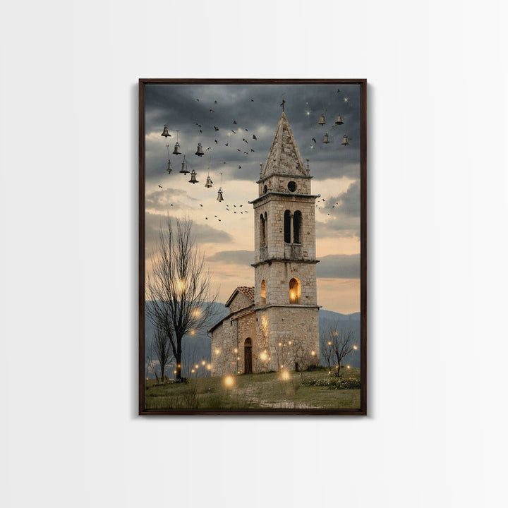 City of Light - Framed Canvas Print - Christian Art Canvas - Christmas Art - Christian Christmas Art - Christian Wall Art - Christian Gift