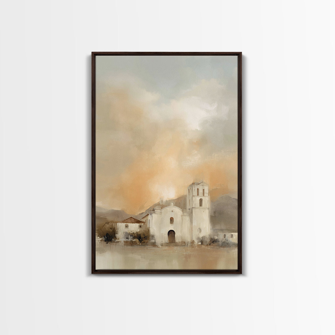 Sanctuary Sunrise - Framed Canvas Print - Christian Art Canvas - Christian Wall Art - Christian Art Print - Christian Christmas Art - Jesus