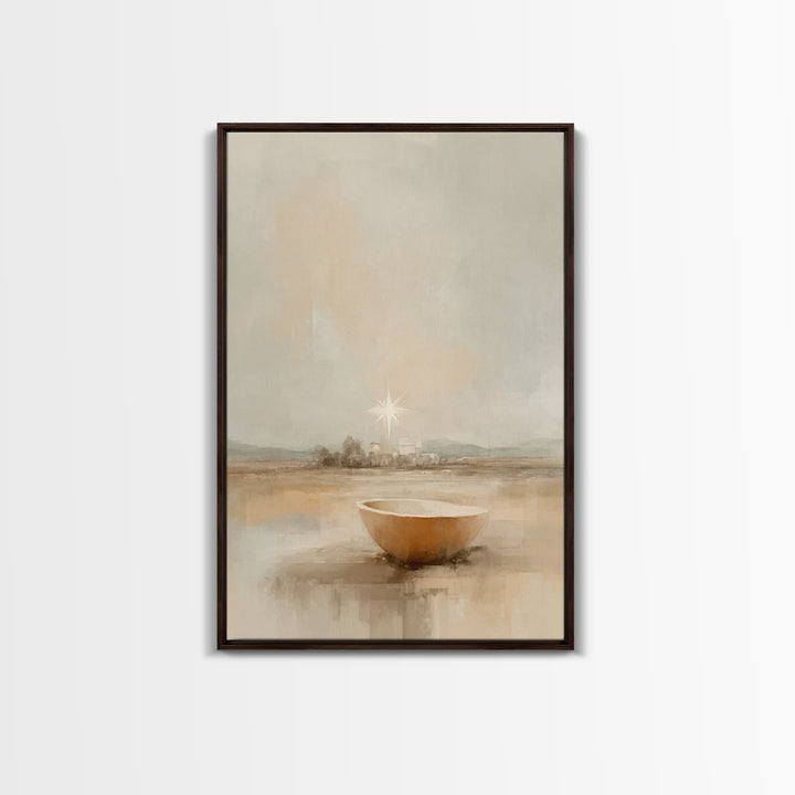 Bethlehem Promise – Framed Canvas Print – Christian Wall Art – Christian Art Print – Christian Christmas Art – Christmas Canvas Wall Art –