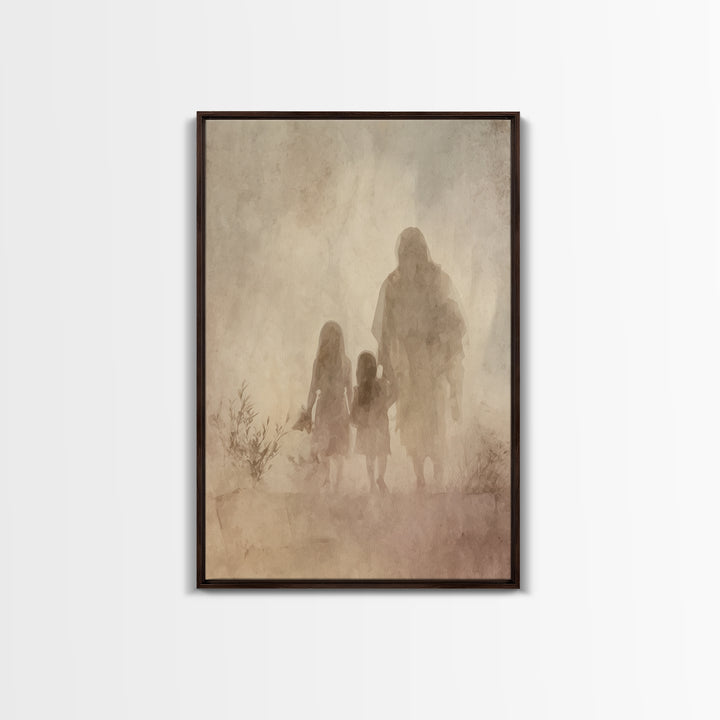 Blossoms Of Mercy – Framed Canvas Print – Christian Art Canvas – Christian Wall Art – Jesus Painting – Christian Christmas Art – Christian