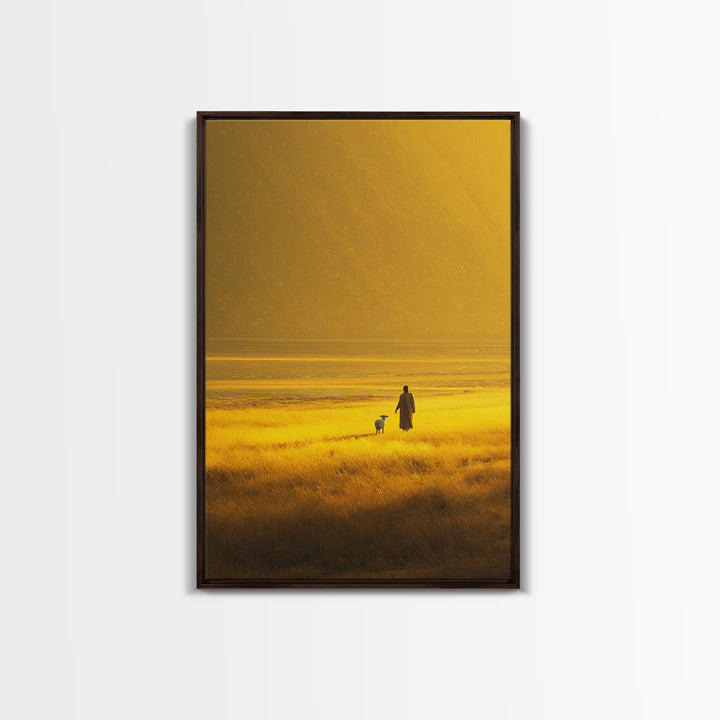 Galilee Sky Mercy, Framed Canvas Print, Christian Art Canvas, Christian Wall Art, Christmas Art, Jesus Painting, Christian Christmas Art
