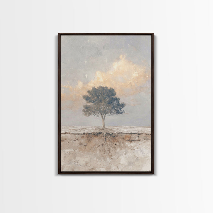Tree Of Promise – Framed Canvas Print – Christian Wall Art – Christian Art Canvas – Christian Art Prints – Unique Christian Art – Christian