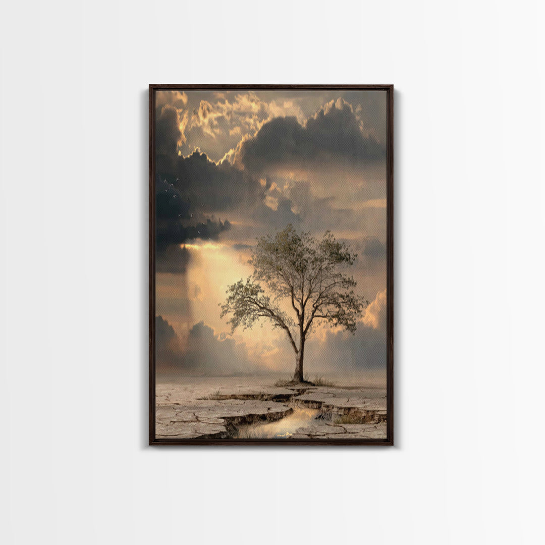 Stormvale Covenant – Framed Canvas Print – Christian Wall Art – Christian Art Canvas – Moody Christian Art – Christian Gift – Christian Dec