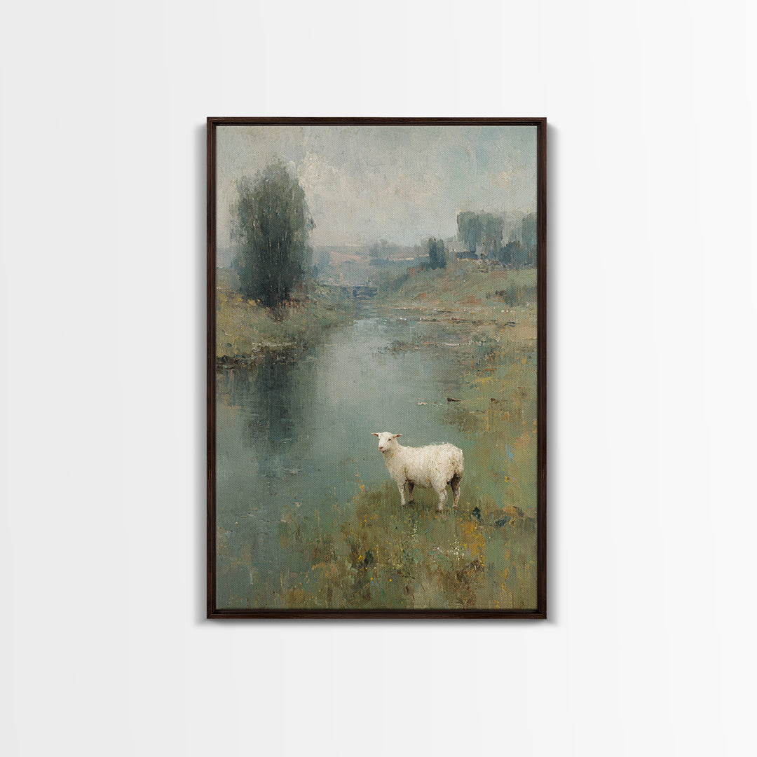 Starlit Pilgrims – Framed Canvas Print – Christmas Art – Christian Art Canvas – Jesus Painting – Christian Christmas Art – Christian Wall A