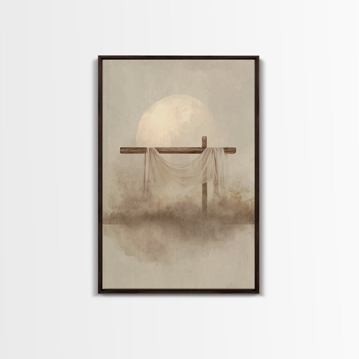 Eternal Dawn | Framed Canvas Print | Christian Wall Art | Christian Art Canvas | Christian Painting | Christian Christmas Art