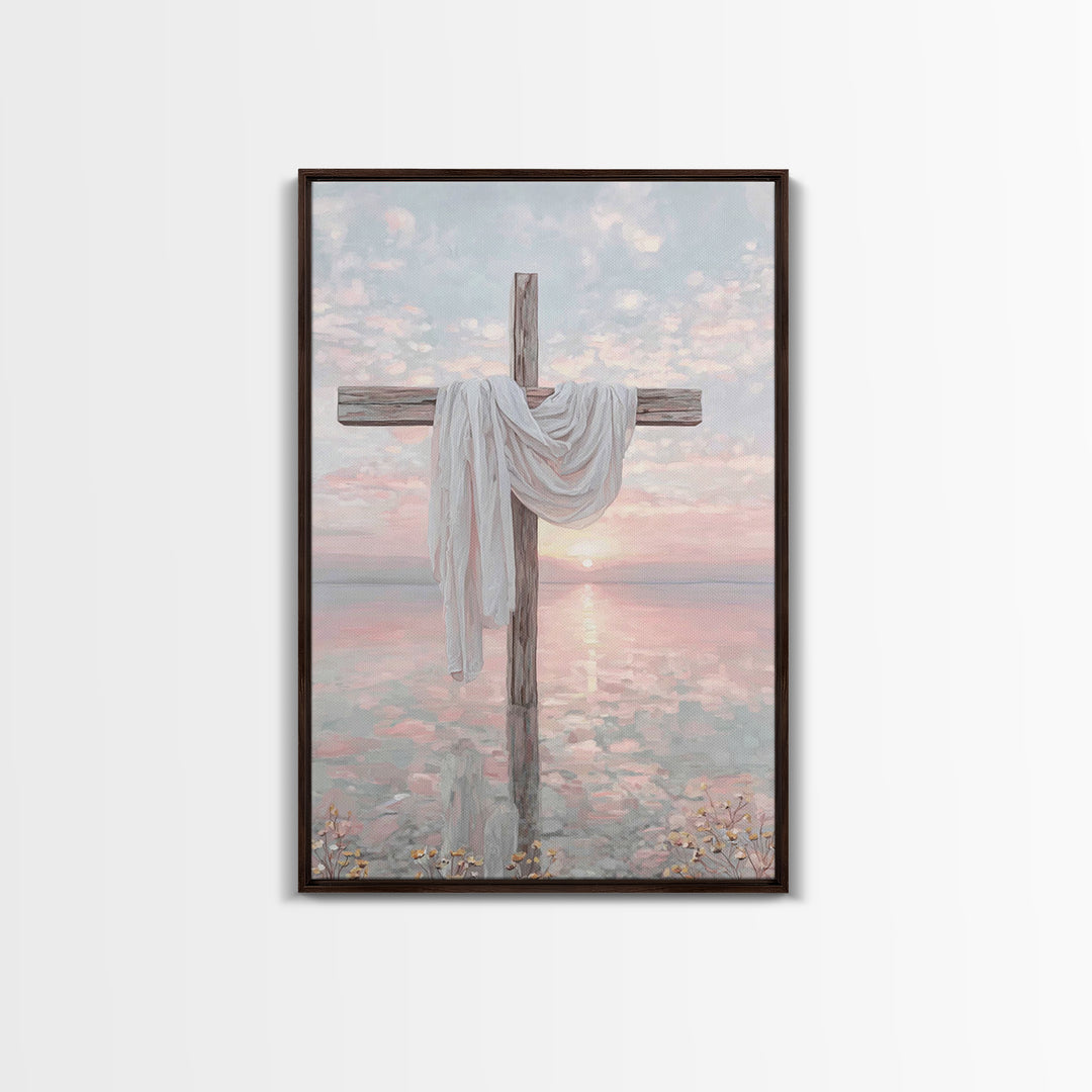 Sacred Horizon – Framed Canvas Print – Christian Wall Art – Christian Art Canvas – Christian Painting – Christian Christmas Art