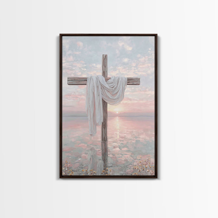 Sacred Horizon – Framed Canvas Print – Christian Wall Art – Christian Art Canvas – Christian Painting – Christian Christmas Art