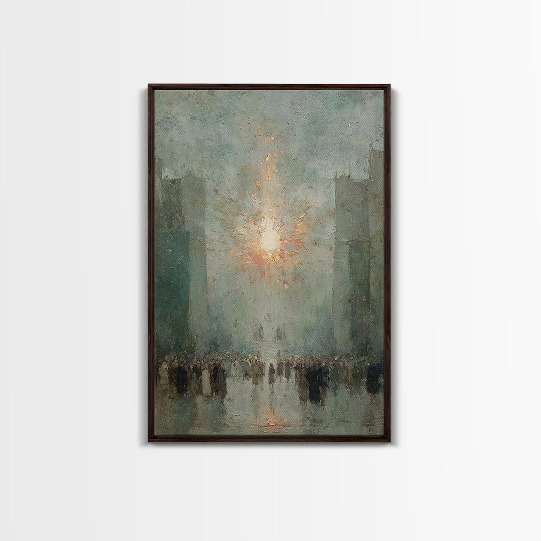 The Guiding Light - Framed Canvas Print - Christian Wall Art - Christian Art Canvas - Jesus Painting - Christmas Art - Christian Decor