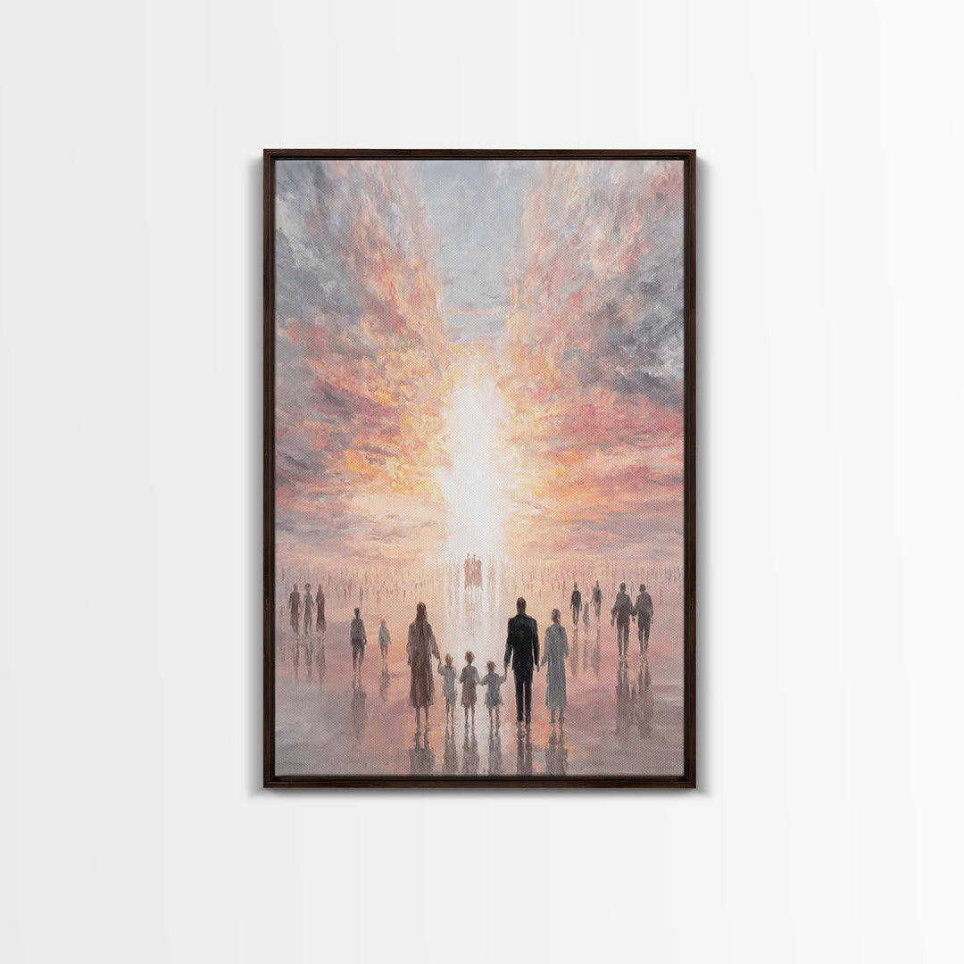 Path Of Promise - Framed Canvas Print - Christian Decor - Christian Art Canvas - Christmas Art - Jesus Painting - Christian Wall Art
