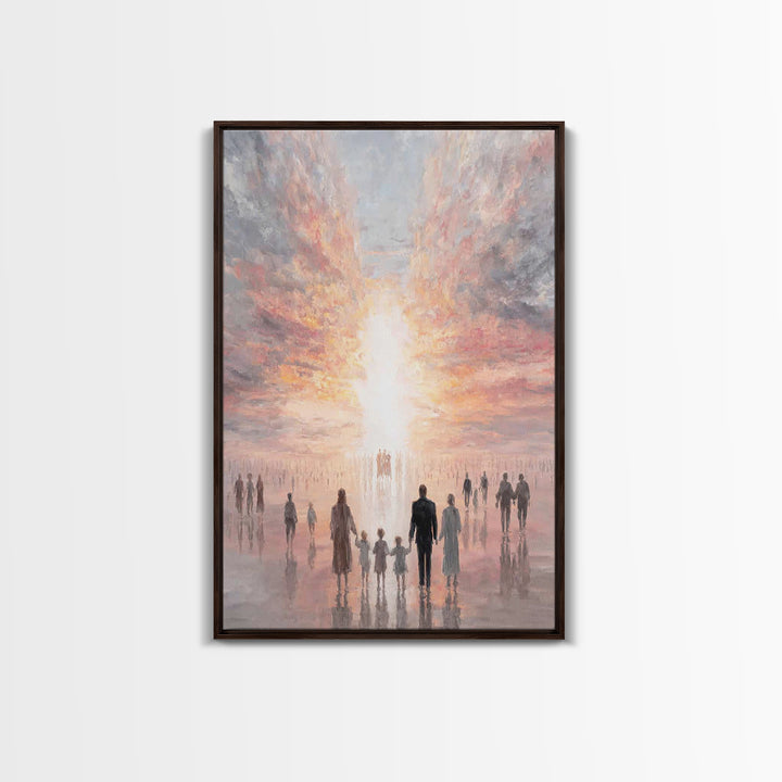 Path Of Promise - Framed Canvas Print - Christian Decor - Christian Art Canvas - Christmas Art - Jesus Painting - Christian Wall Art