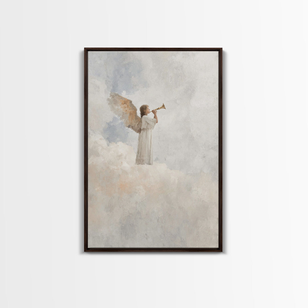 Herald Of Dawn – Framed Canvas Print – Christian Wall Art – Christian Art Canvas – Christian Paintings – Christmas Art Prints – Christian D