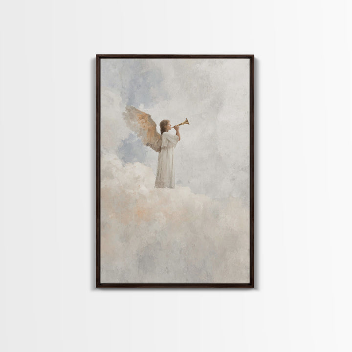 Herald Of Dawn – Framed Canvas Print – Christian Wall Art – Christian Art Canvas – Christian Paintings – Christmas Art Prints – Christian D