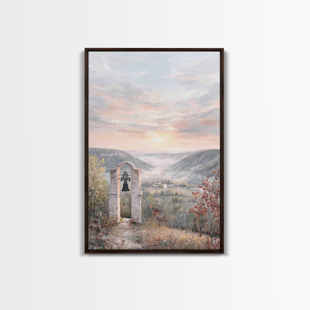 Bell Valley Dawn – Framed Canvas Print – Christian Wall Art – Christian Art Canvas – Christian Gift – Christian Decor