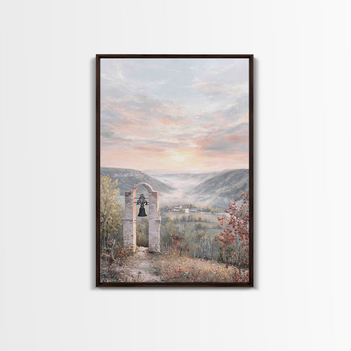 Bell Valley Dawn – Framed Canvas Print – Christian Wall Art – Christian Art Canvas – Christian Gift – Christian Decor