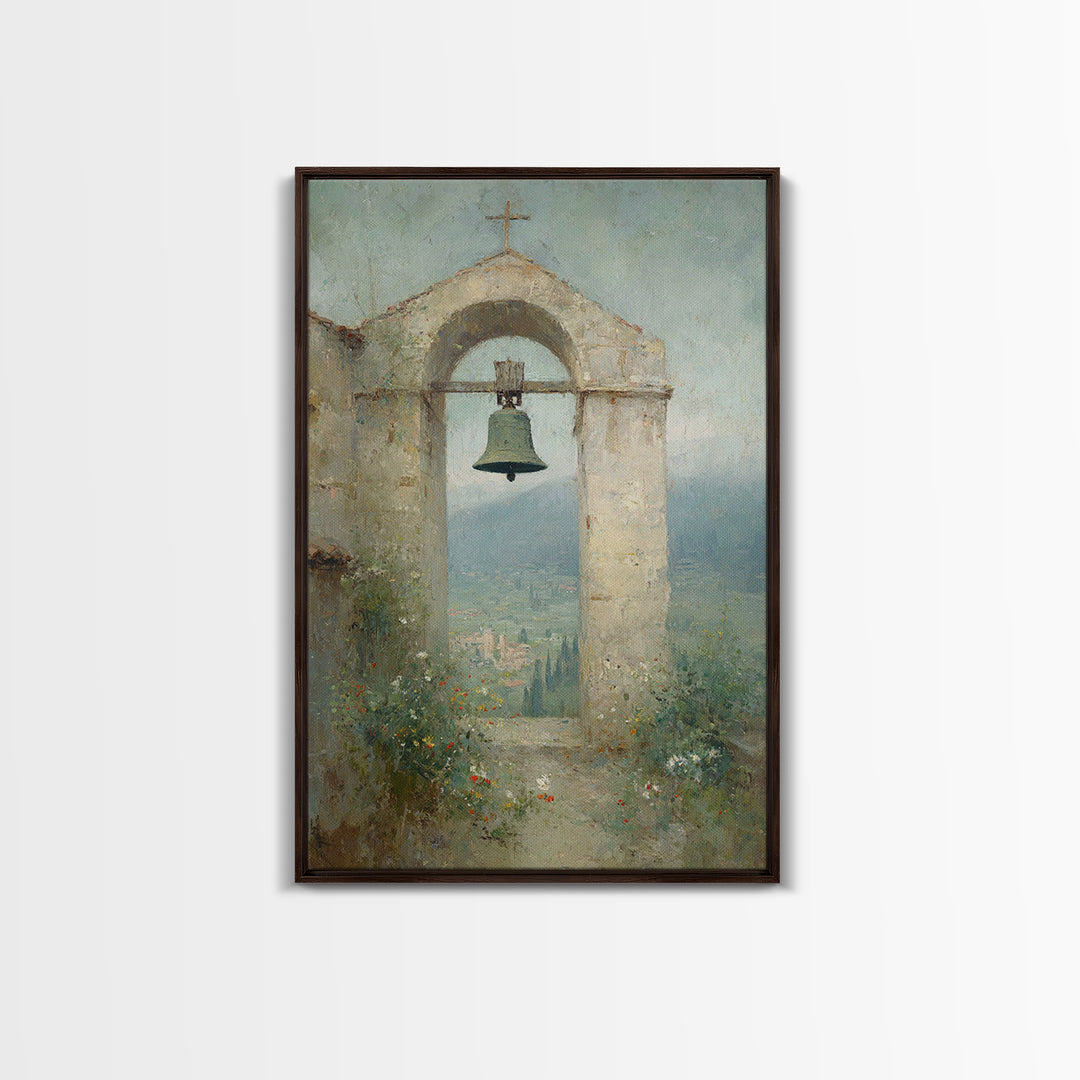 Valley Bell Blessing, Framed Canvas Print, Christian Wall Art, Christian Art Canvas, Christian Decor, Christian Gift