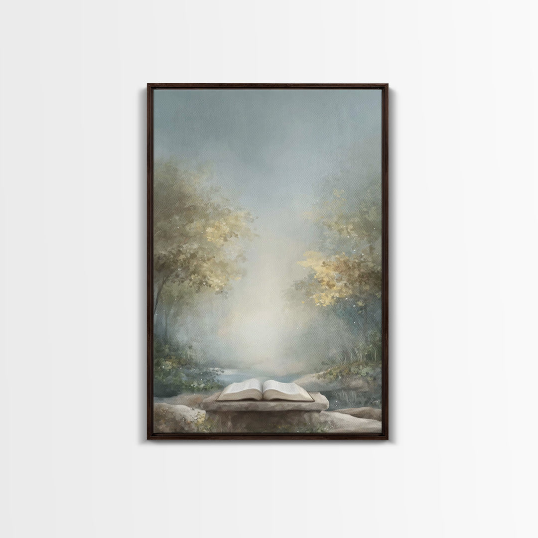 Path Of The Word – Framed Canvas Print – Christian Wall Art – Christian Art Canvas – Christian Gift – Subtle Christian Art