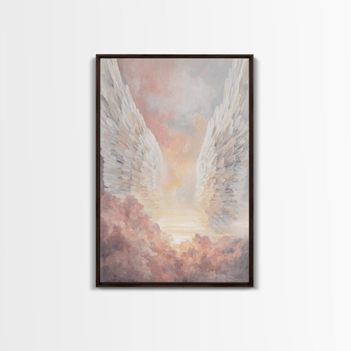 Wings Of Dawn – Framed Canvas Print – Christian Wall Art – Christian Art Canvas – Christmas Art – Christian Decoration – Christian Gift Ide