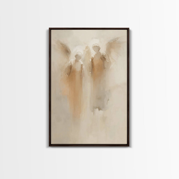Silent Watchers – Framed Canvas Print – Christian Art Canvas – Christian Wall Art – Abstract Christian Art – Christian Decor – Christian Gi