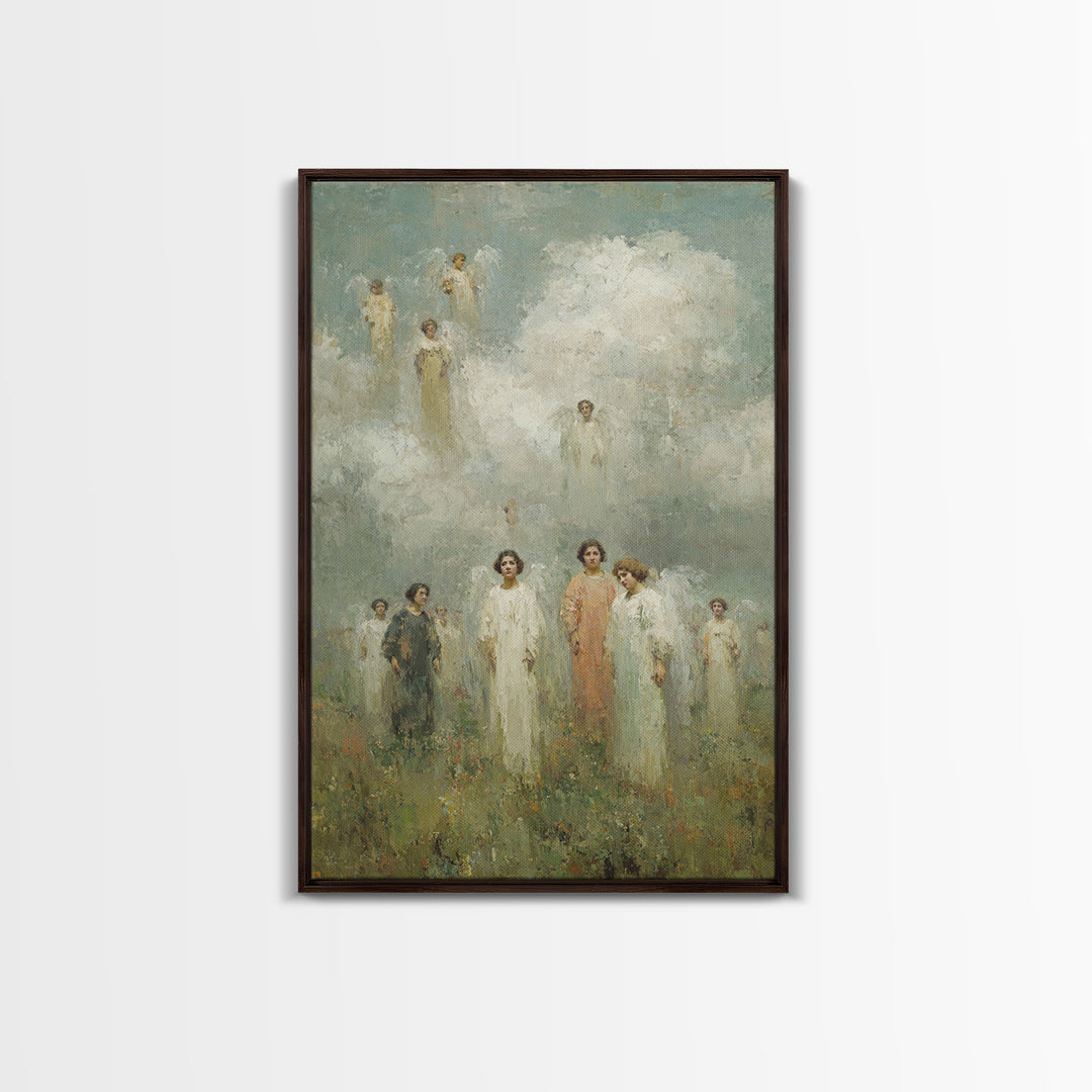 Hosts Of Light – Framed Canvas Print – Christian Wall Art – Christian Art Canvas – Christian Painting – Christian Art Print – Christian Gif