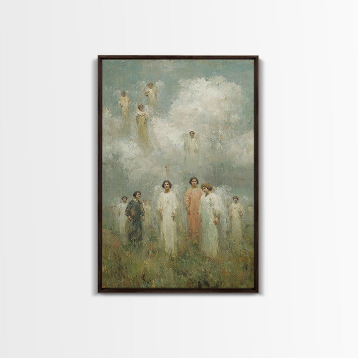 Hosts Of Light – Framed Canvas Print – Christian Wall Art – Christian Art Canvas – Christian Painting – Christian Art Print – Christian Gif