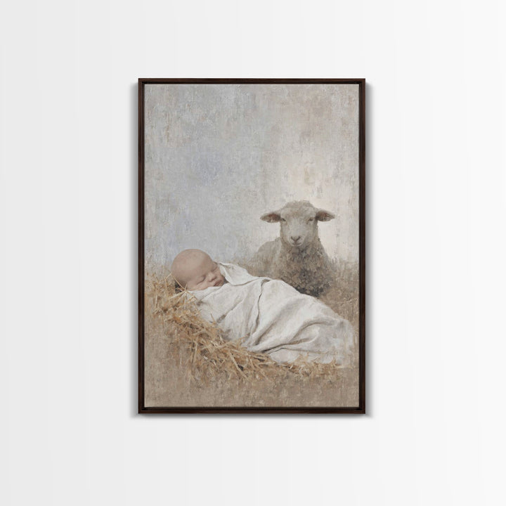Everlasting Peace – Framed Canvas Print – Christian Art Canvas – Jesus Painting – Christmas Art Prints – Christian Wall Art – Christian Chr