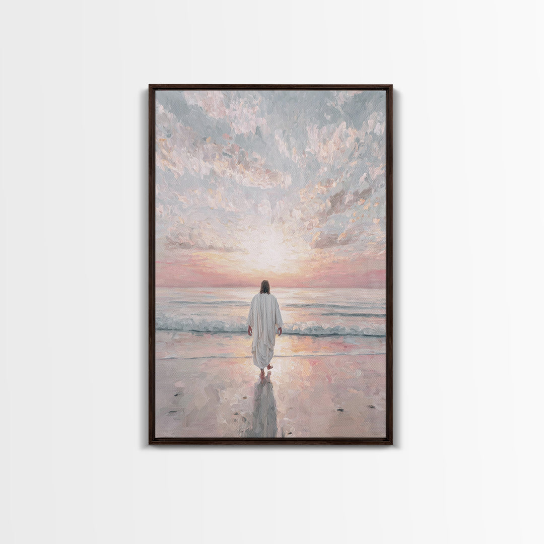 Morning Promise – Framed Canvas Print – Christian Art – Christian Art Canvas – Jesus Painting – Christian Wall Art – Subtle Christian Paint