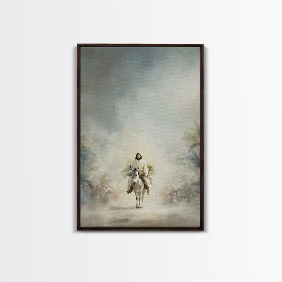 Cloudborne Peace – Framed Canvas Print – Christian Art Canvas – Jesus Painting – Subtle Christian Art – Christmas Wall Art – Christian Deco
