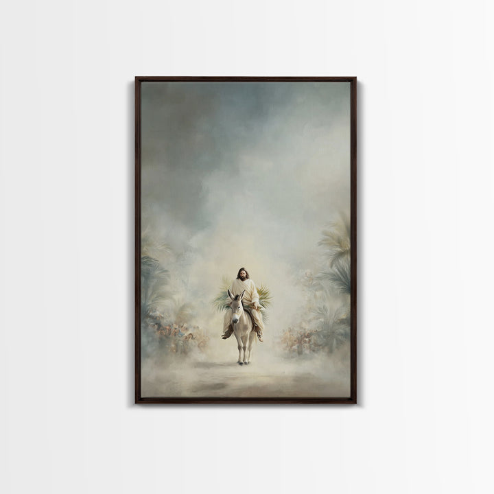 Cloudborne Peace – Framed Canvas Print – Christian Art Canvas – Jesus Painting – Subtle Christian Art – Christmas Wall Art – Christian Deco