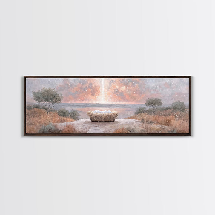 Eternal Presence – Framed Canvas Print – Christian Wall Art – Panoramic Art – Christian Art Canvas – Christian Painting – Moody Christian A
