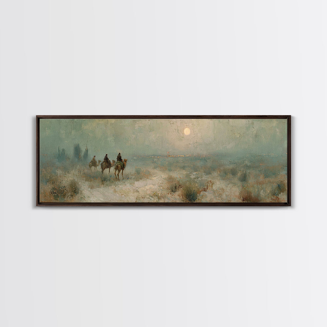 Bethlehem Road Rise – Framed Canvas Print – Panoramic Wall Art – Christian Art Canvas – Christmas Art – Christian Wall Art – Christian Chri